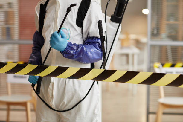 Professional Infectious Disease Decontamination technician working in Blue Jay, OH